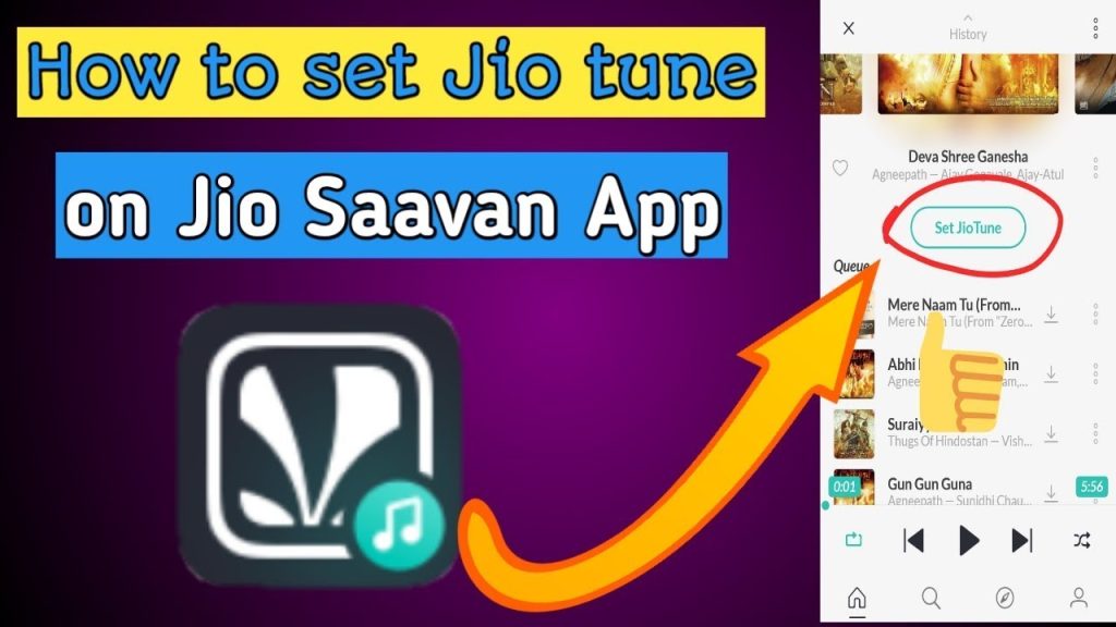 How to set caller tune from jiosaavn