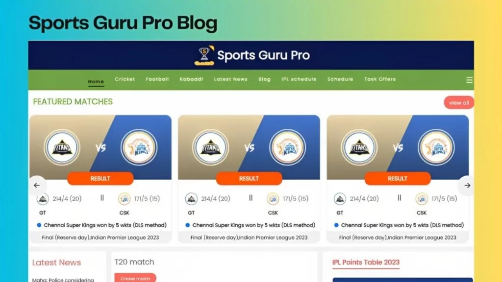 Sports Guru Pro Blog